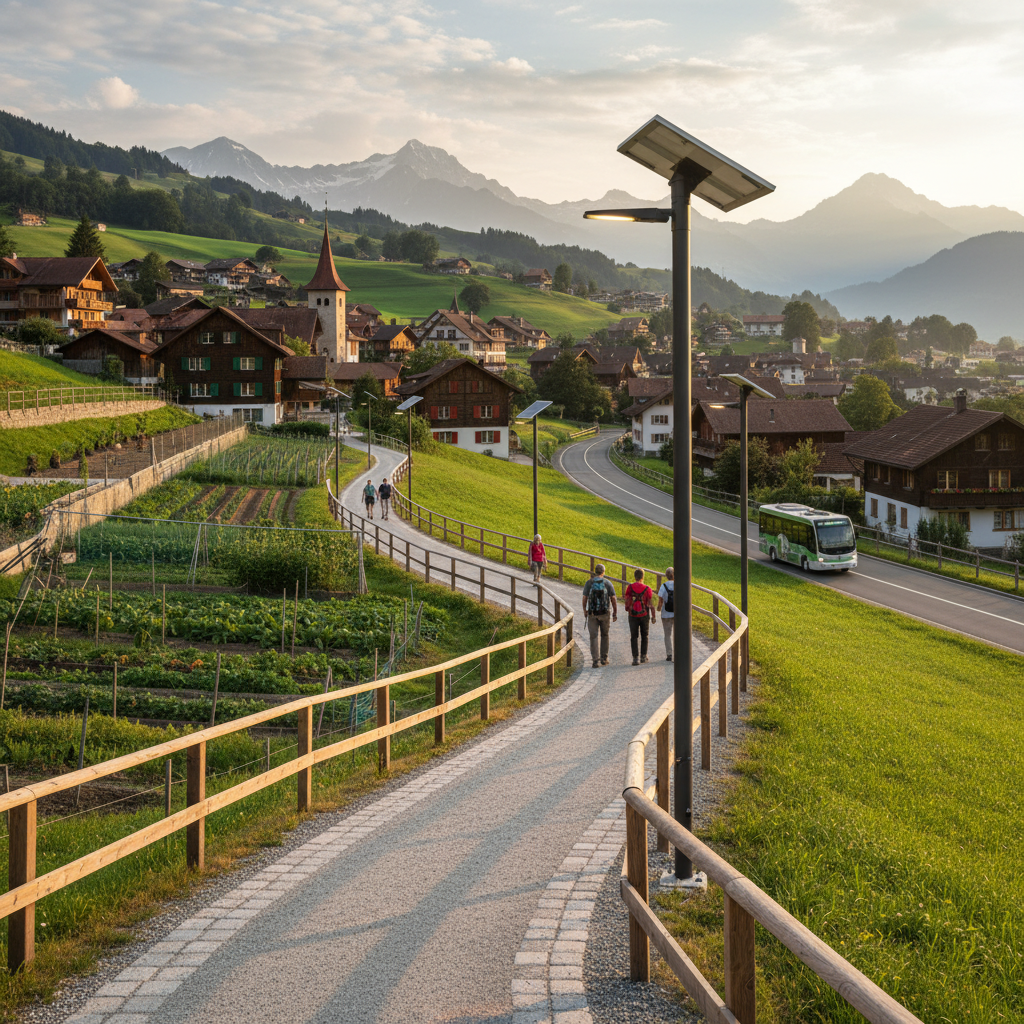 Photovoltaik-Module bei Sonnenschein